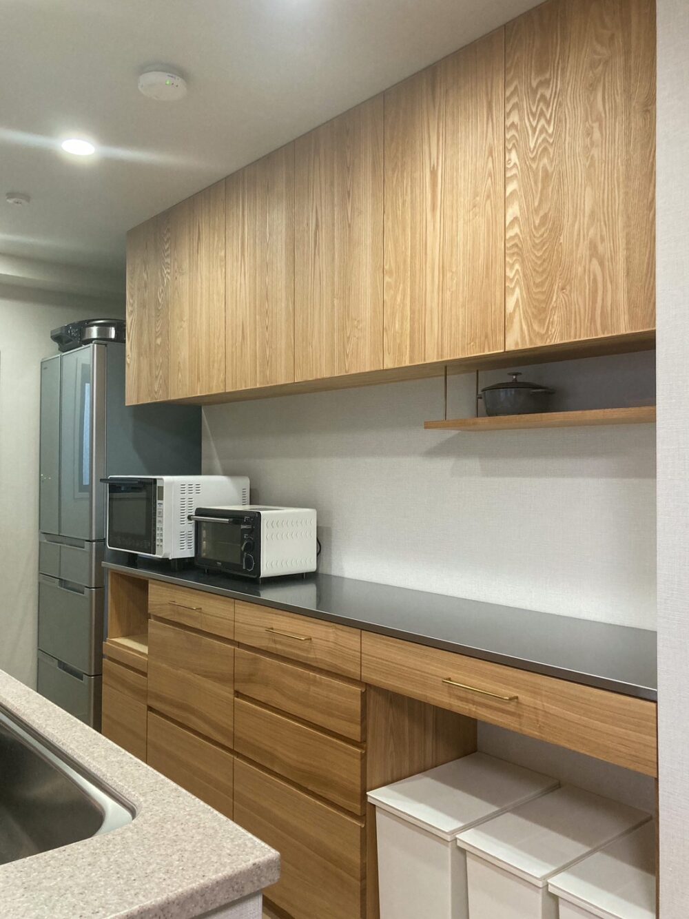 オーダー家具・タモのカップボード/関西・兵庫