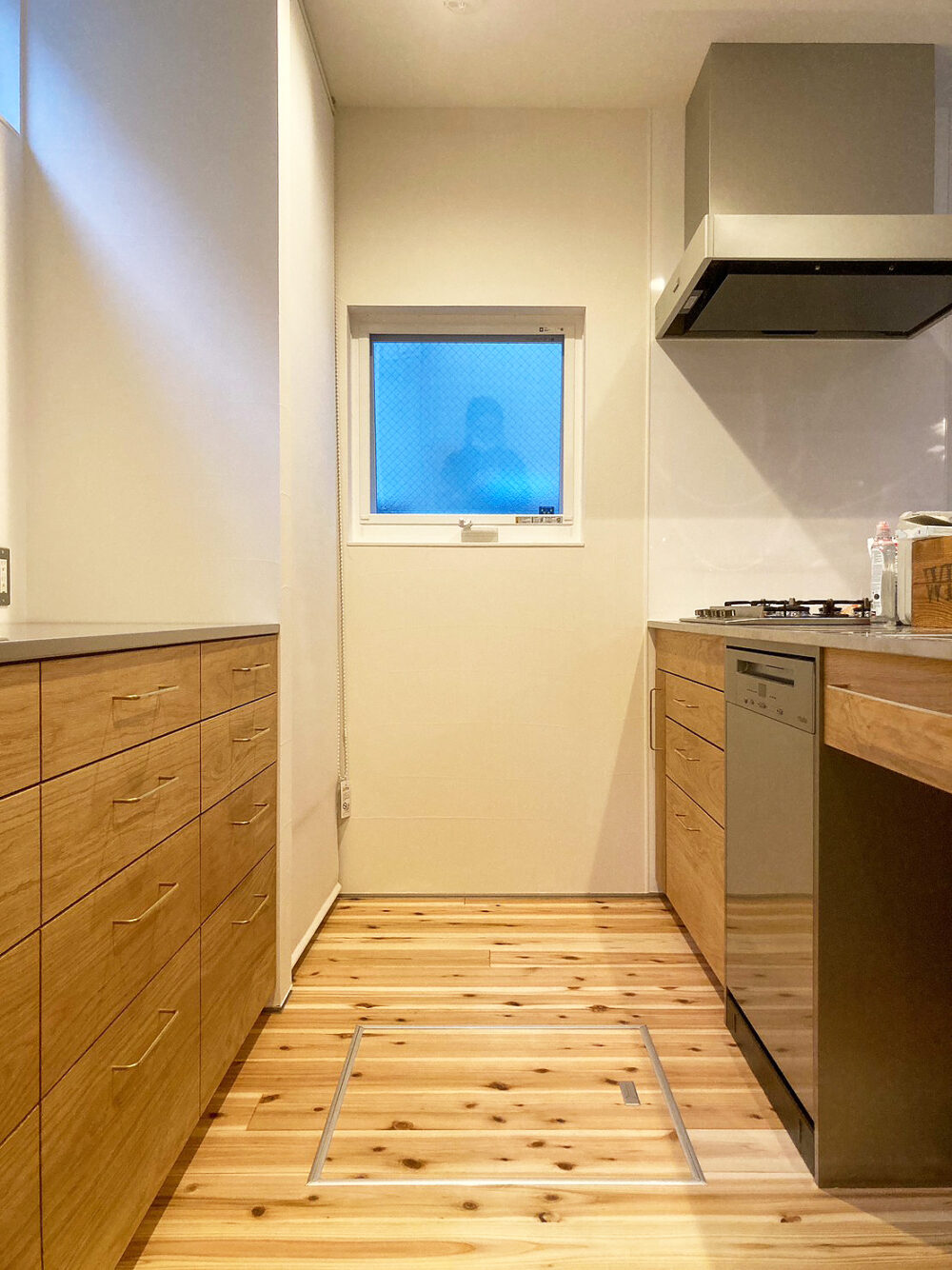 オークのキッチン下収納・カップボード／関西・兵庫