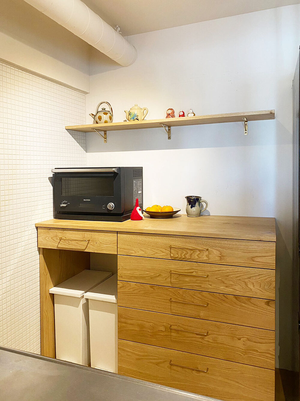 オーダー家具・クリのカップボード、食器棚／関東・神奈川