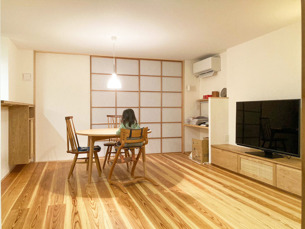 オーダー家具・クリのテレビボード／関西・大阪