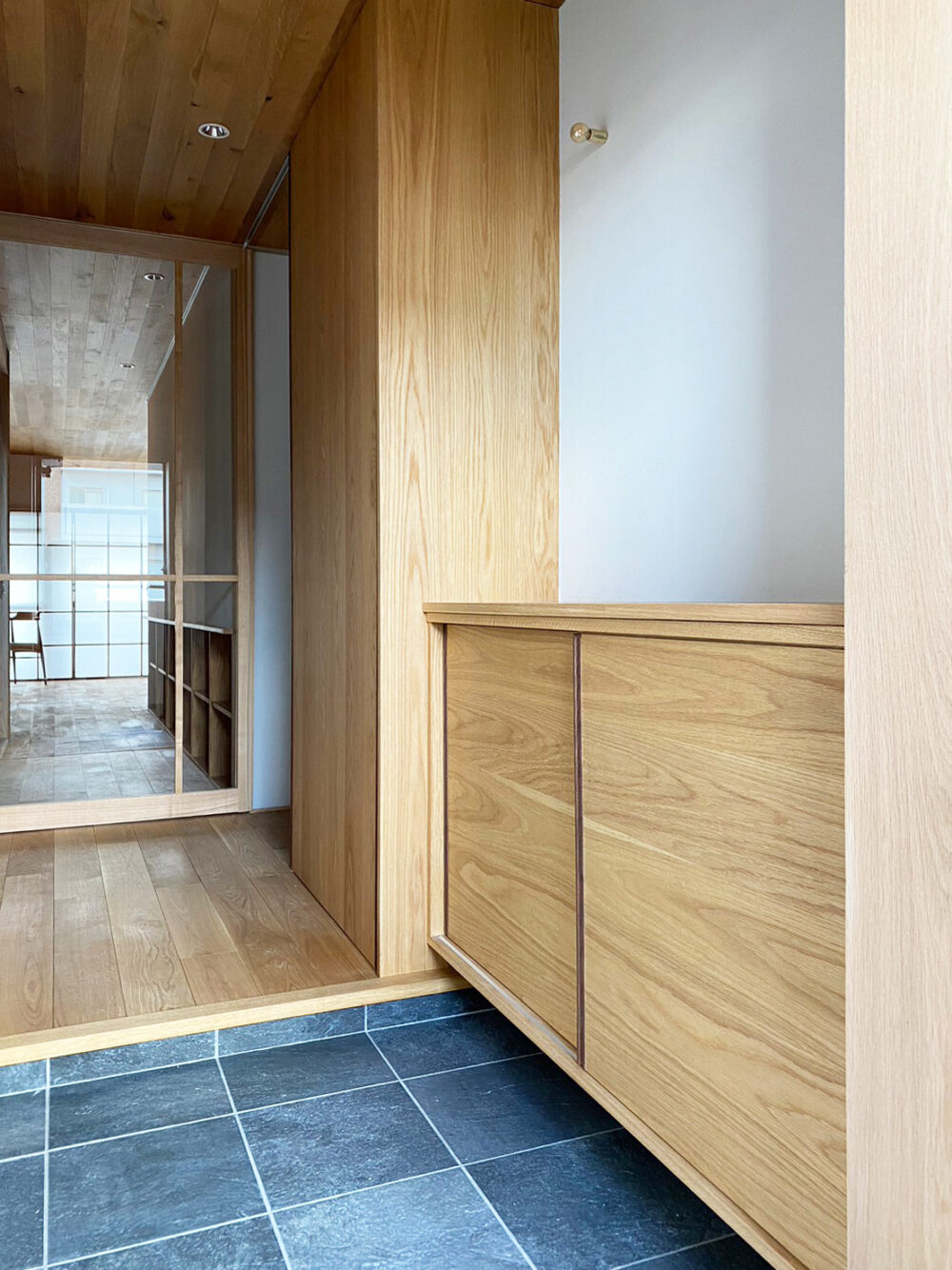 オーダー家具・玄関収納、引き戸・oguma設計室／関西・兵庫