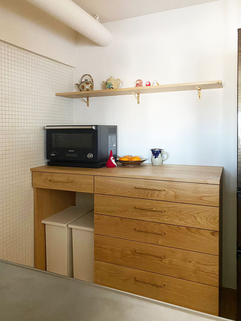 オーダー家具・クリのカップボード、食器棚／関東・神奈川