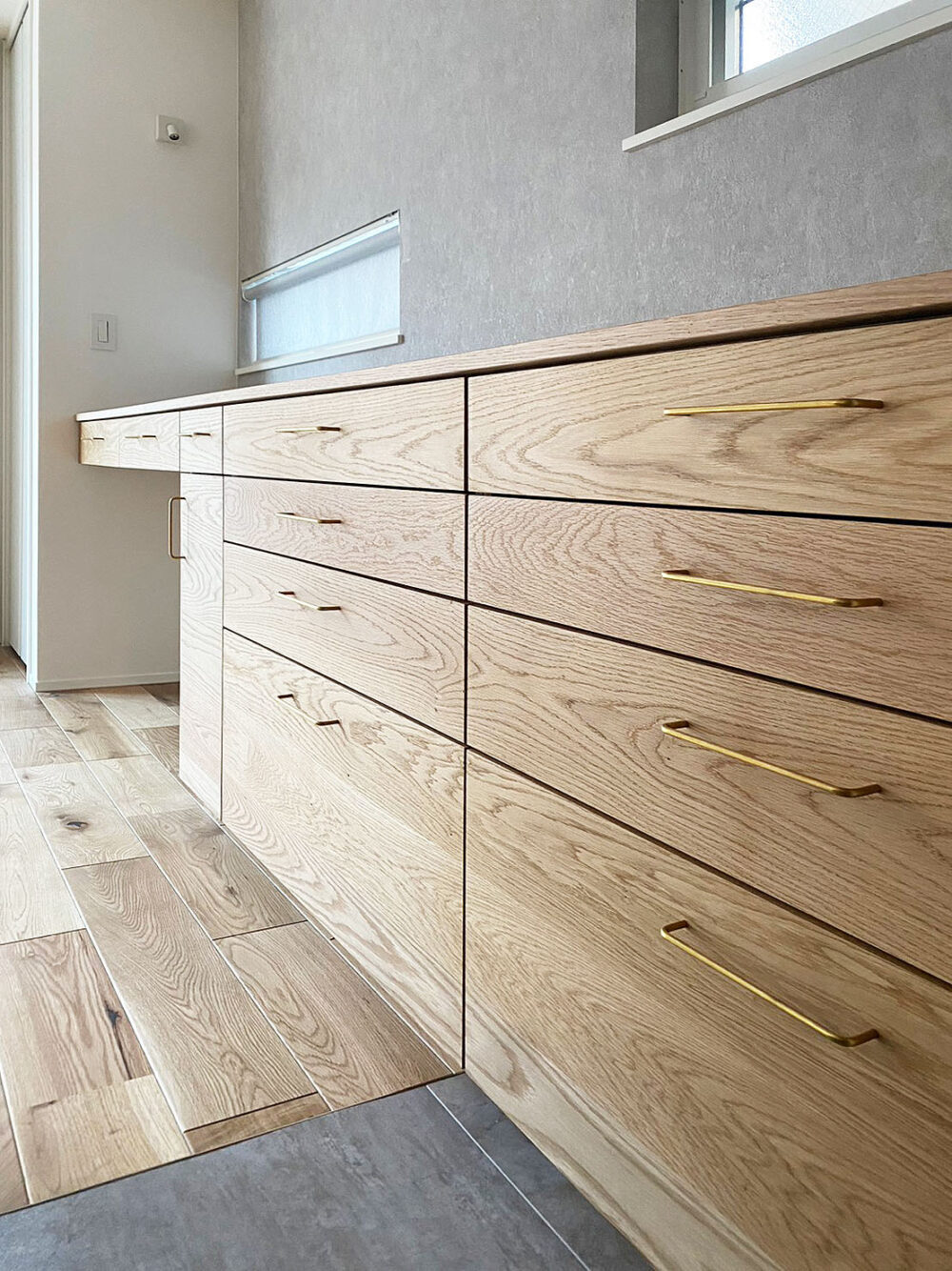 オーダー家具・オークのカップボード/関東・神奈川