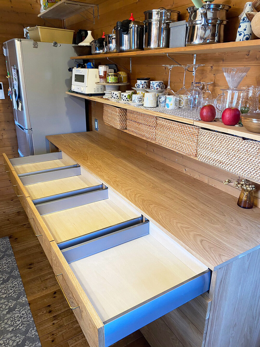 オーダー家具・オークのカップボード／東海・岐阜