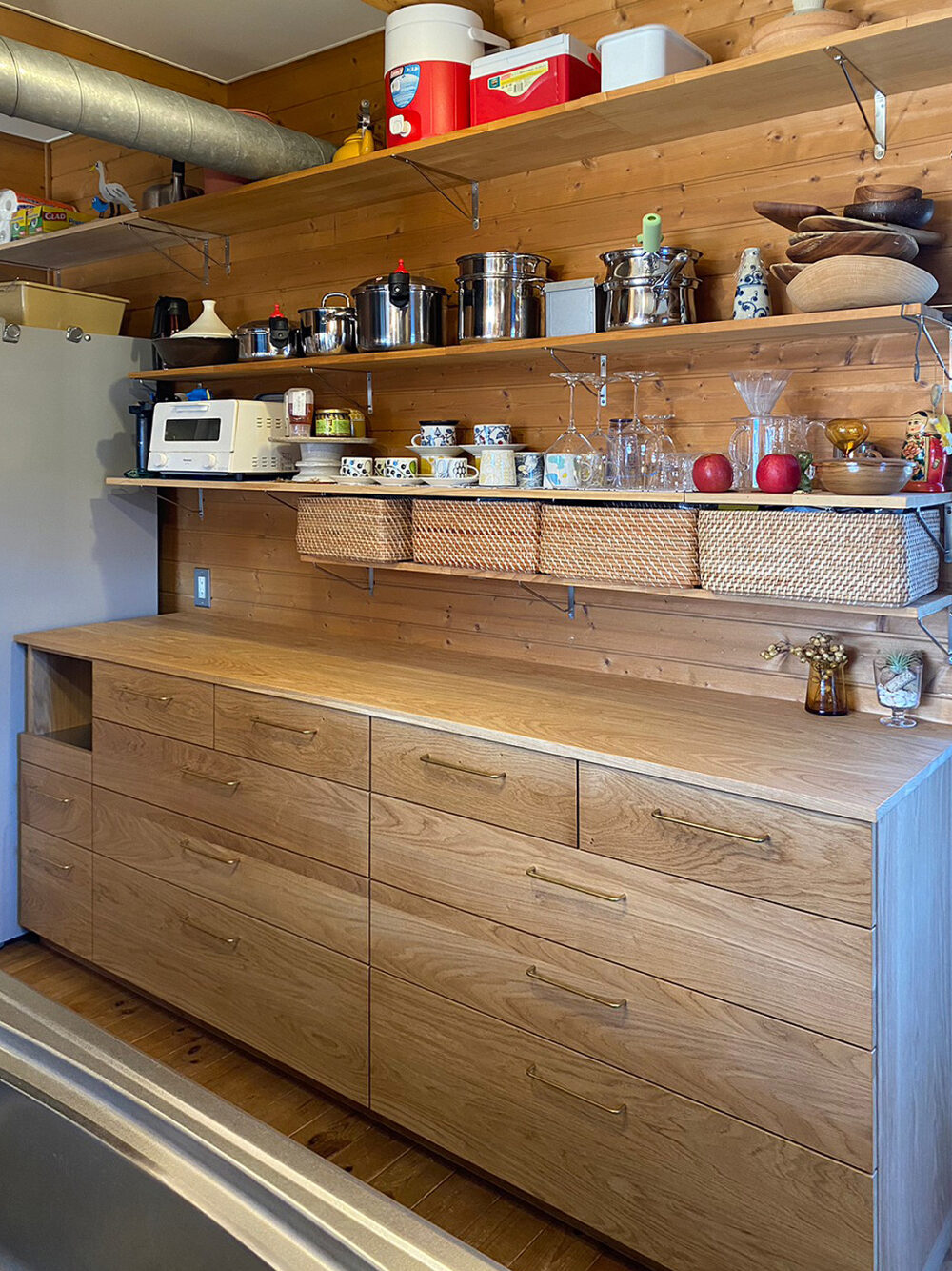 オーダー家具・オークのカップボード／東海・岐阜