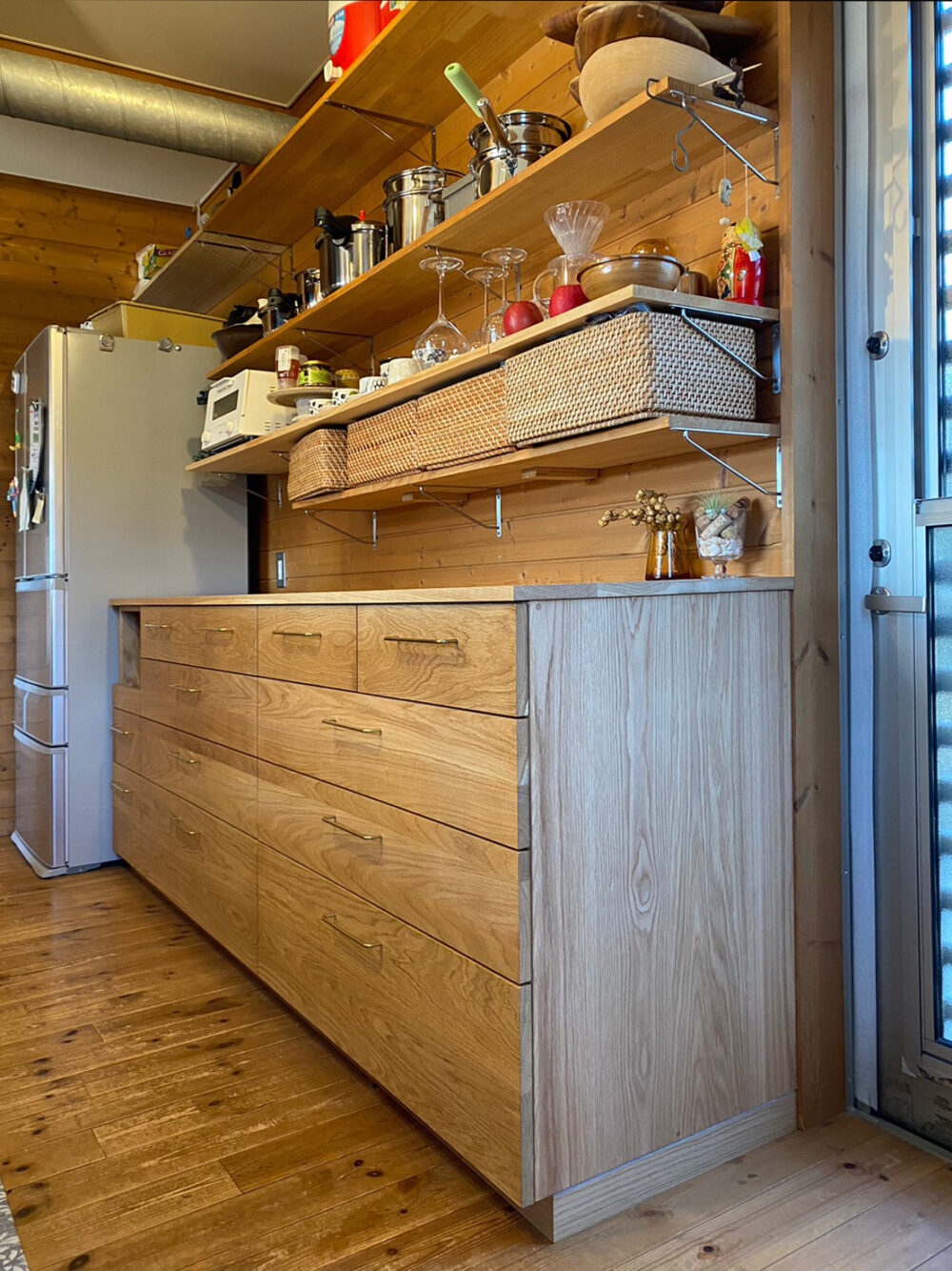 オーダー家具・オークのカップボード／東海・岐阜