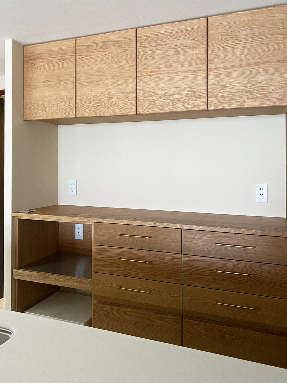 オーダー家具・オークのカップボード／関東・神奈川