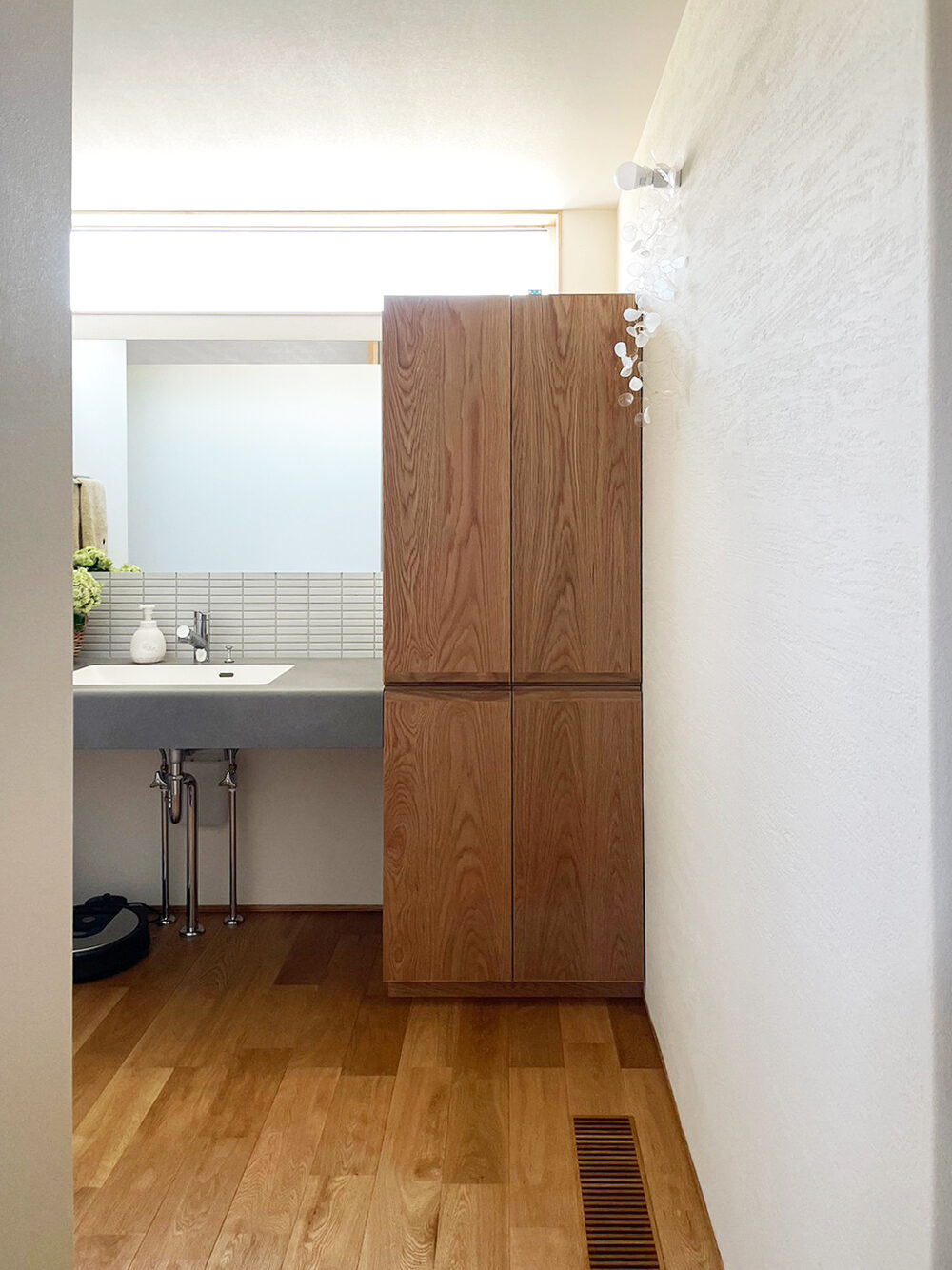 オーダー家具・洗面所のキャビネット収納／関西・兵庫