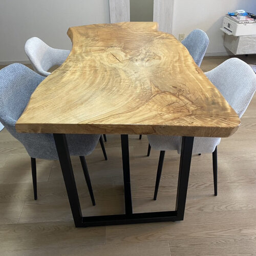 座卓からダイニングテーブルへのリメイク／関西・大阪