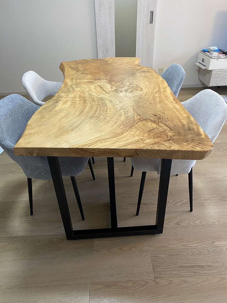 座卓からダイニングテーブルへのリメイク／関西・大阪