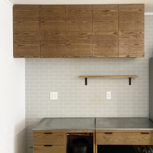 オーダー家具・オークの吊り戸棚 ／中部・静岡