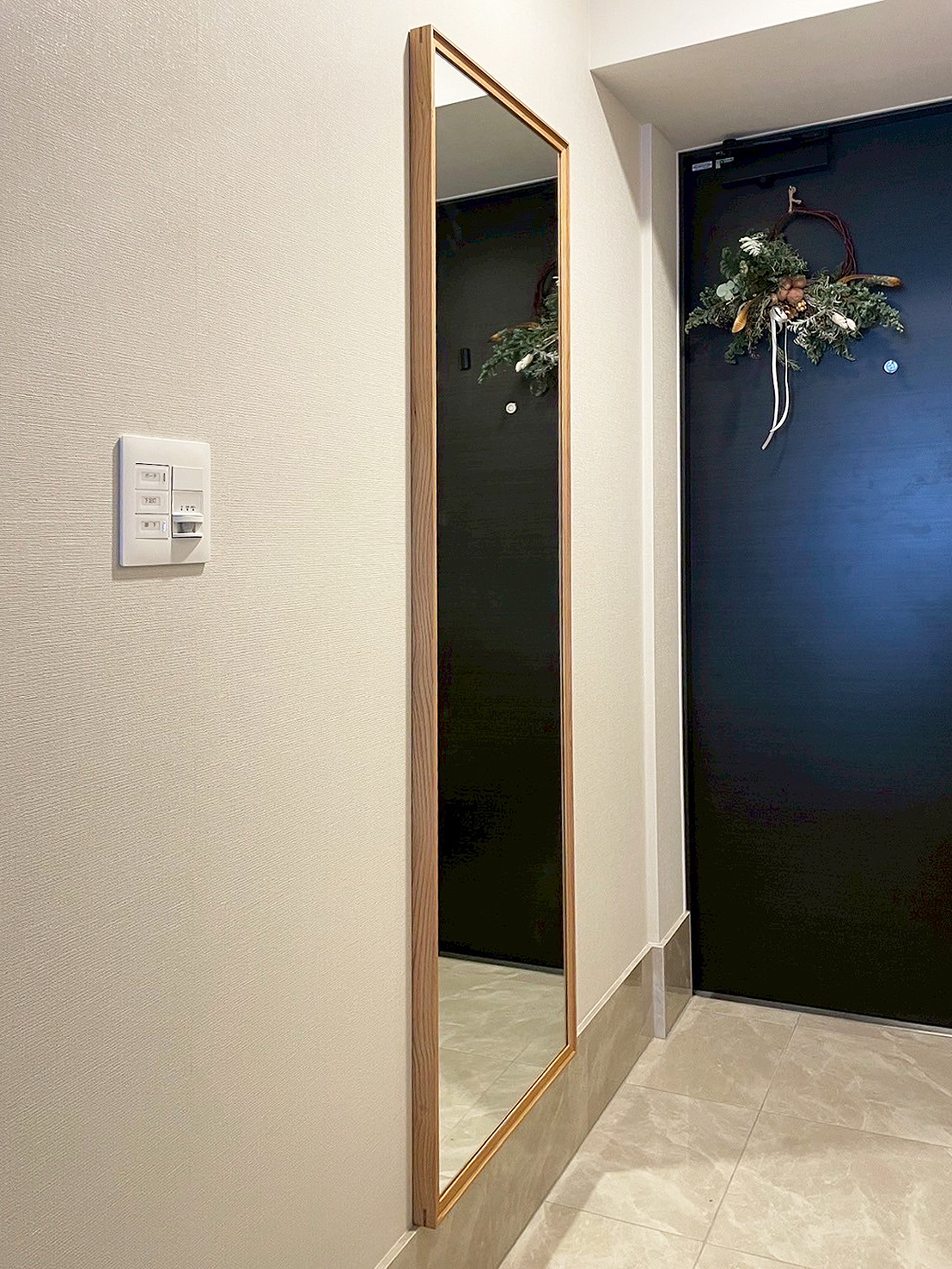 オーダー家具・オークの姿見／関東・東京