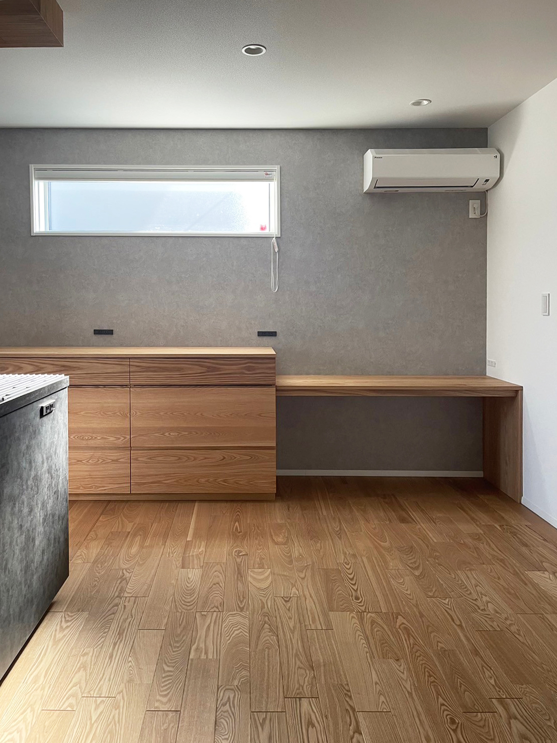 オーダー家具・タモのカップボード&デスク／関東・静岡