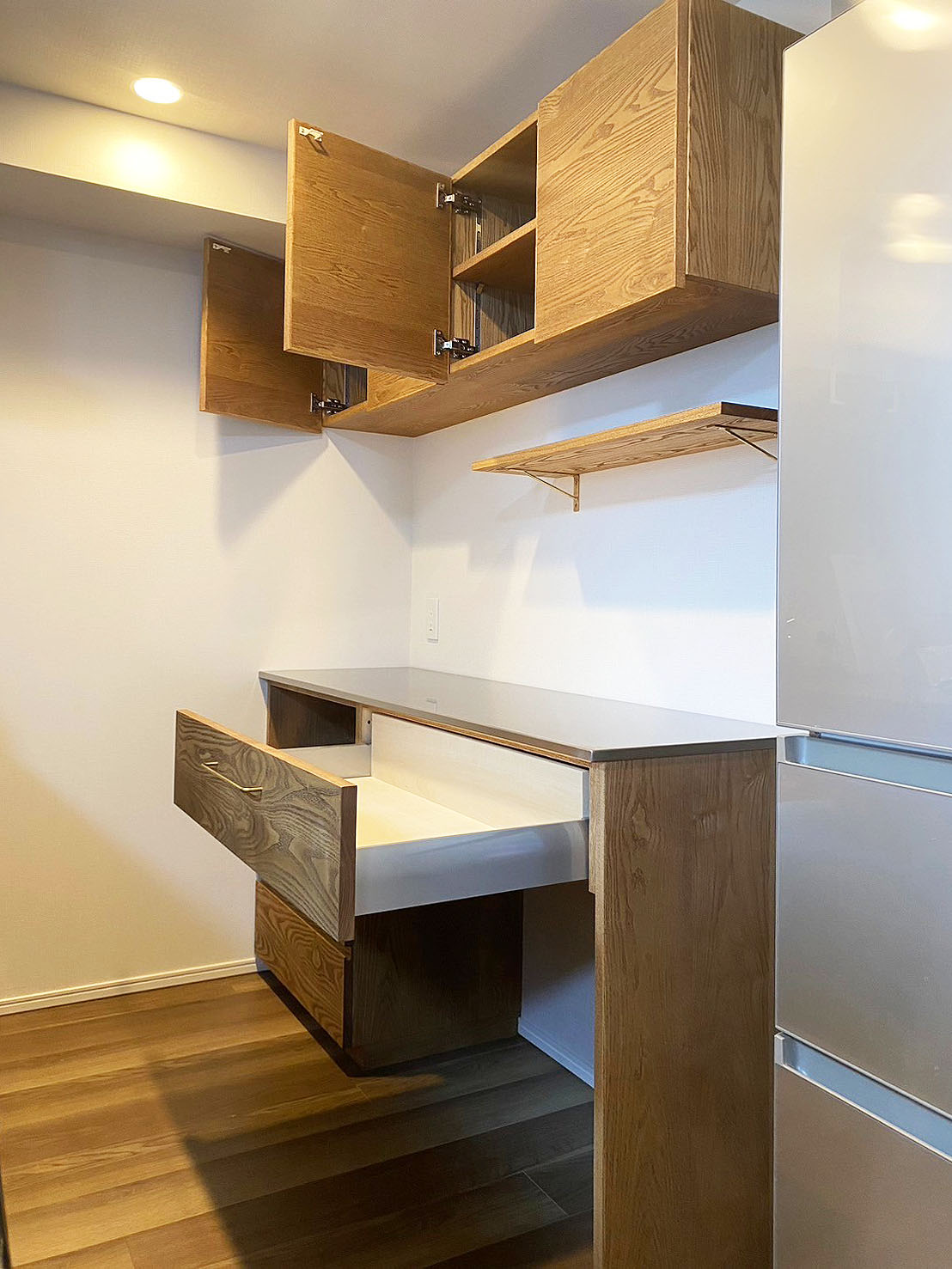 オーダー家具・タモのカップボード/関東・東京