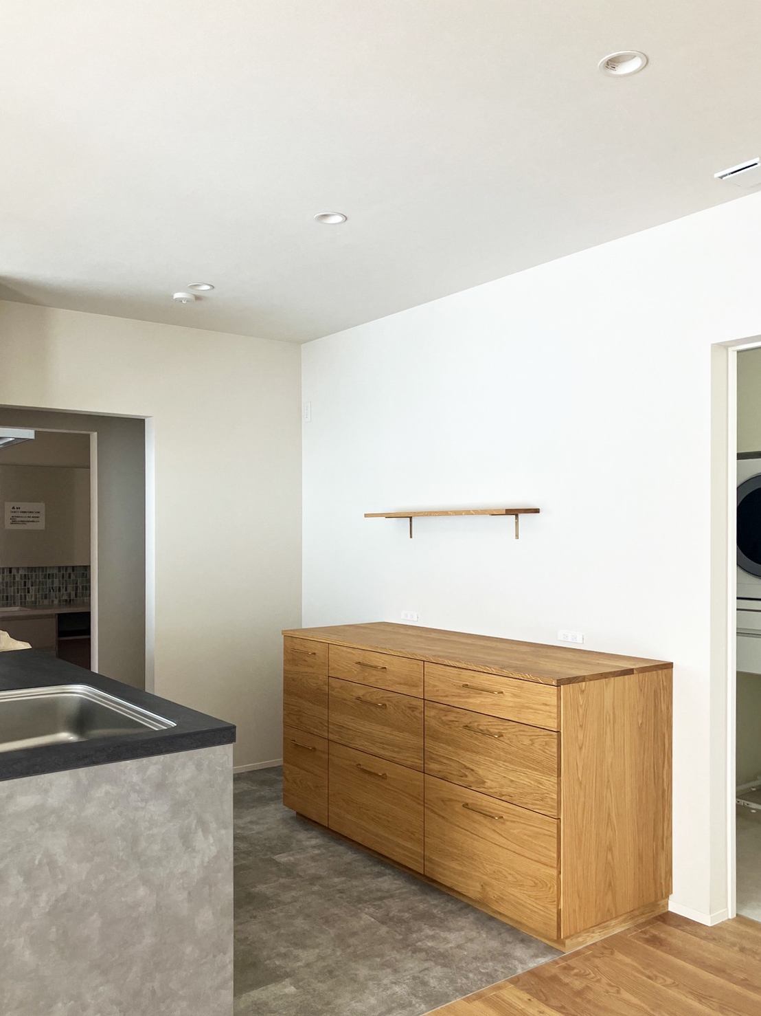 オーダー家具・オークのカップボード