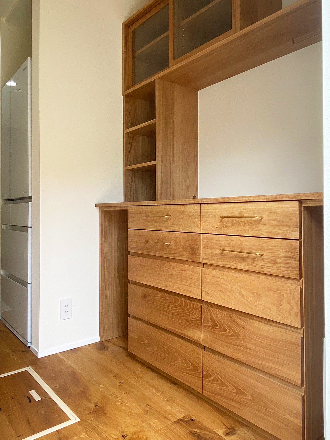 オーダー家具・オークのカップボード／関東・千葉