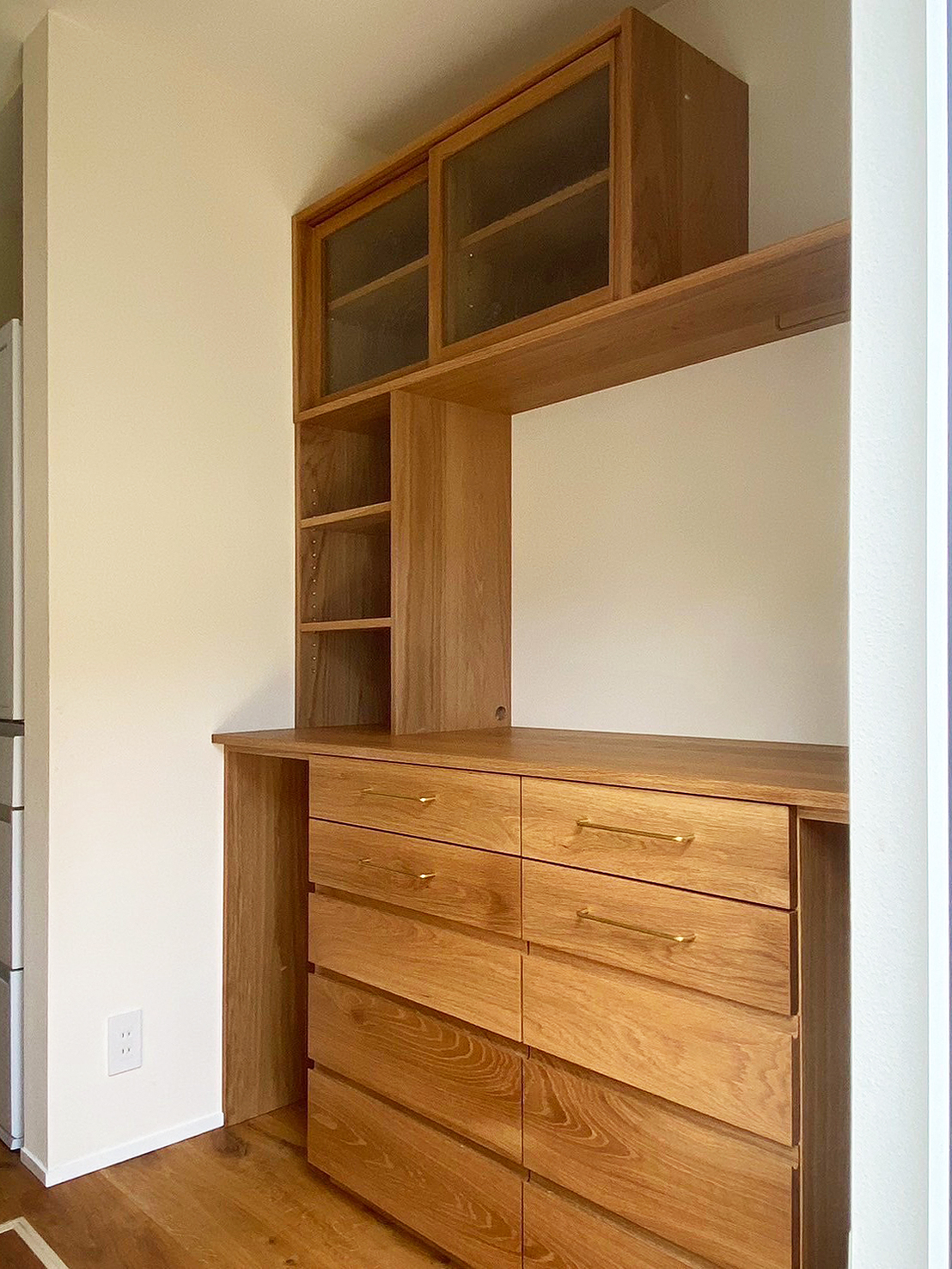 オーダー家具・オークのカップボード／関東・千葉