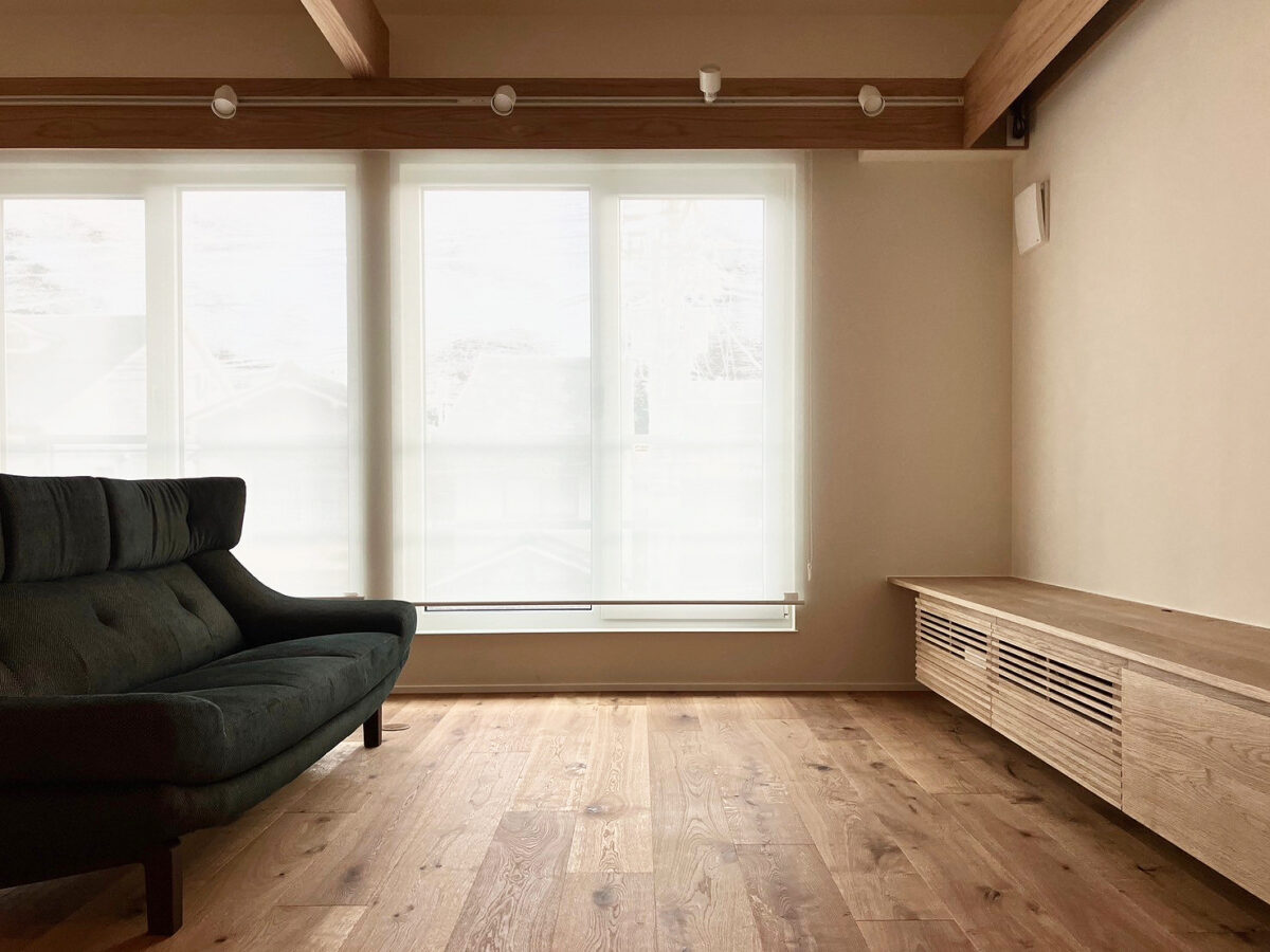 オーダー家具・TV台+プロジェクタースクリーンカバー／関西・京都