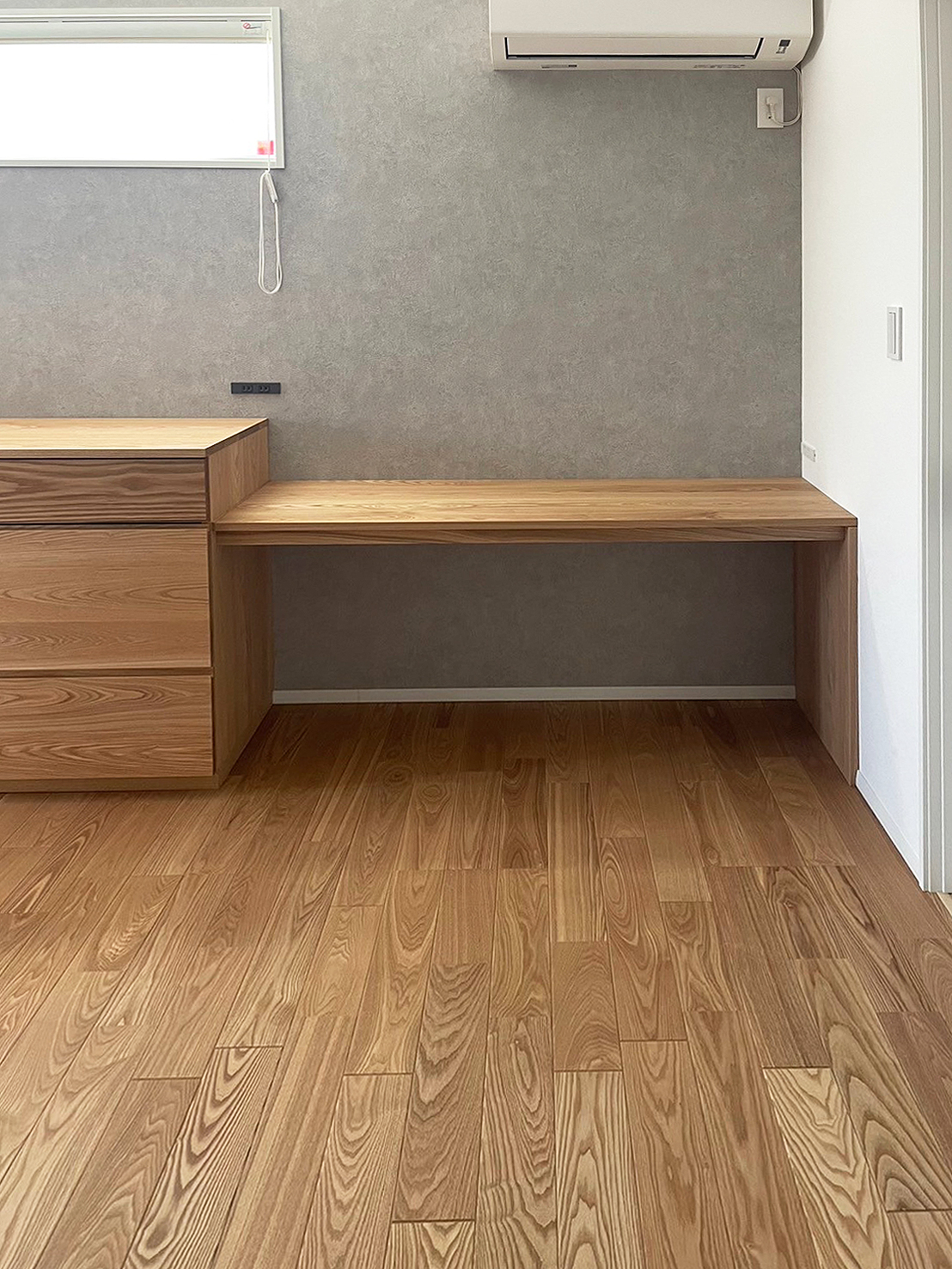 オーダー家具・タモのカップボード&デスク／関東・静岡