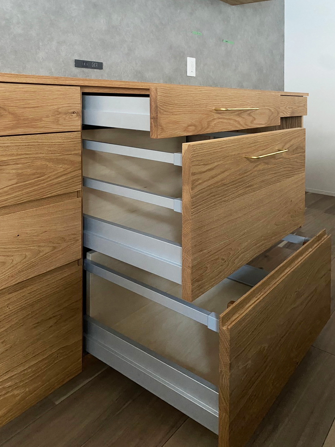 オーダー家具・オークのカップボード／九州・福岡