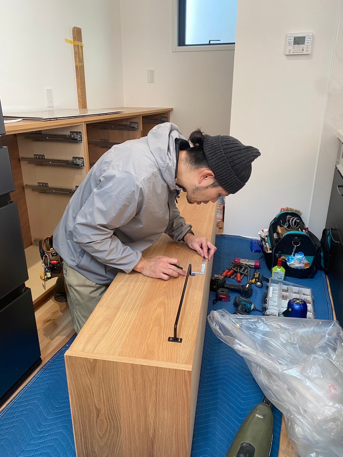 オーダー家具・オークのカップボード／九州・福岡