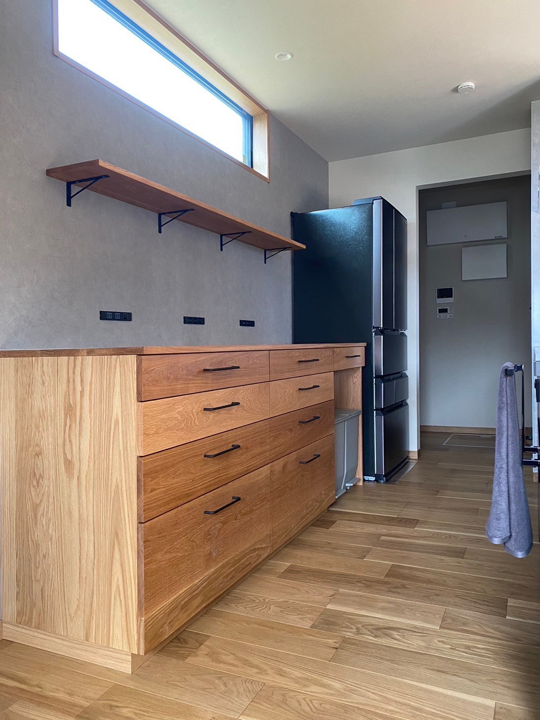 オーダー家具・オークのカップボード／関東・千葉