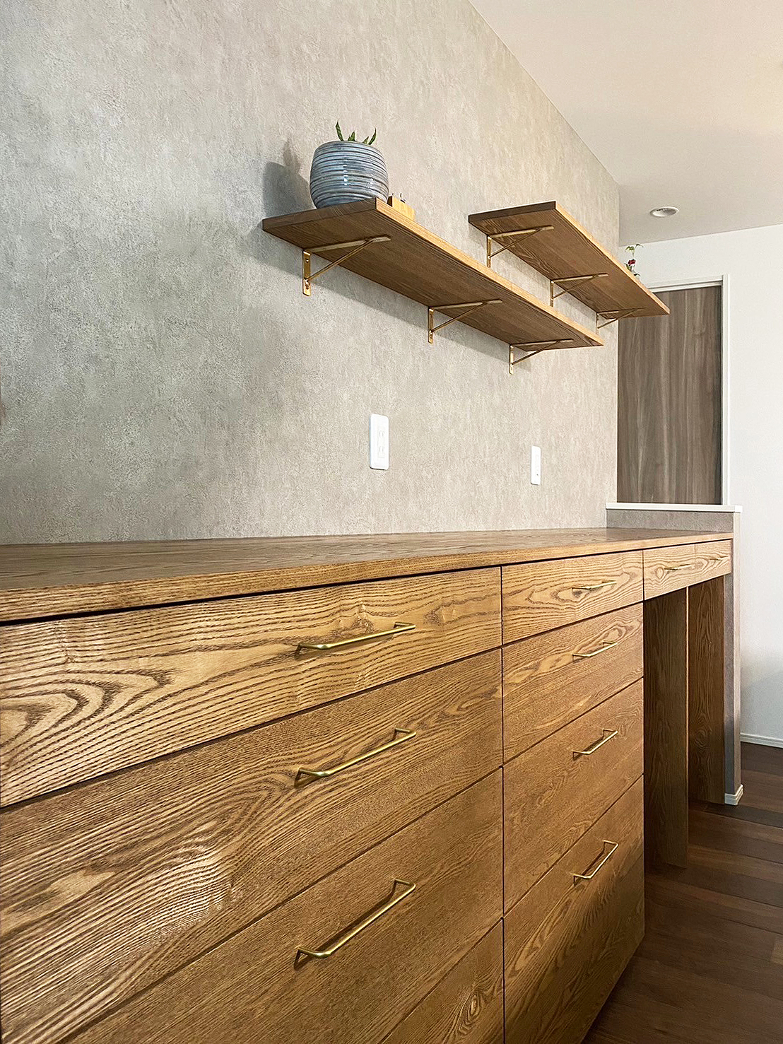 オーダー家具・タモのカップボード/関東・埼玉