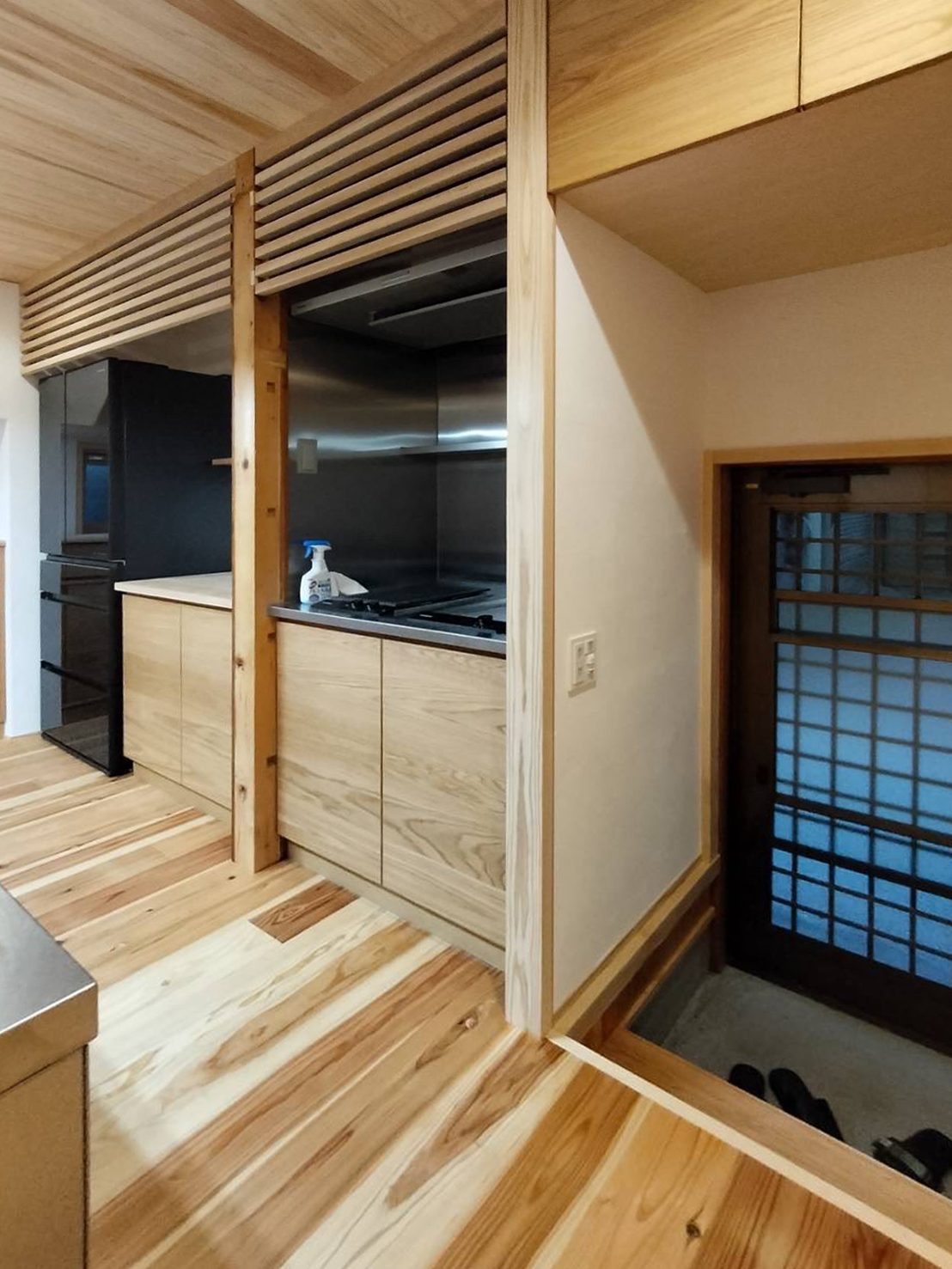 オーダー家具・オークの食器棚／関西・大阪