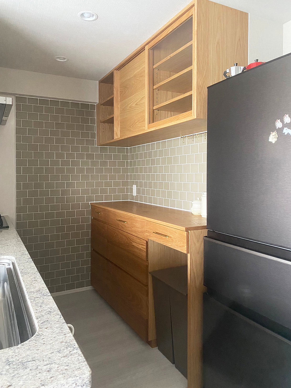 オーダー家具・オークのカップボード／関東・東京