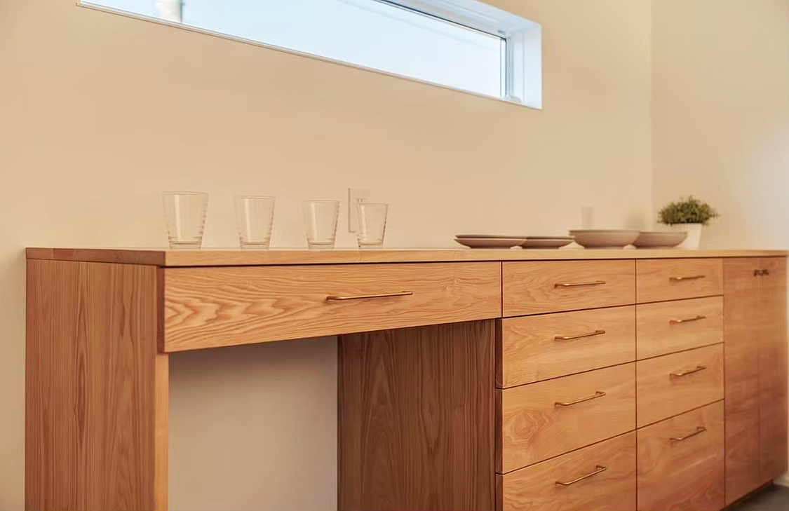 オーダー家具・タモのカップボード/関東・茨城