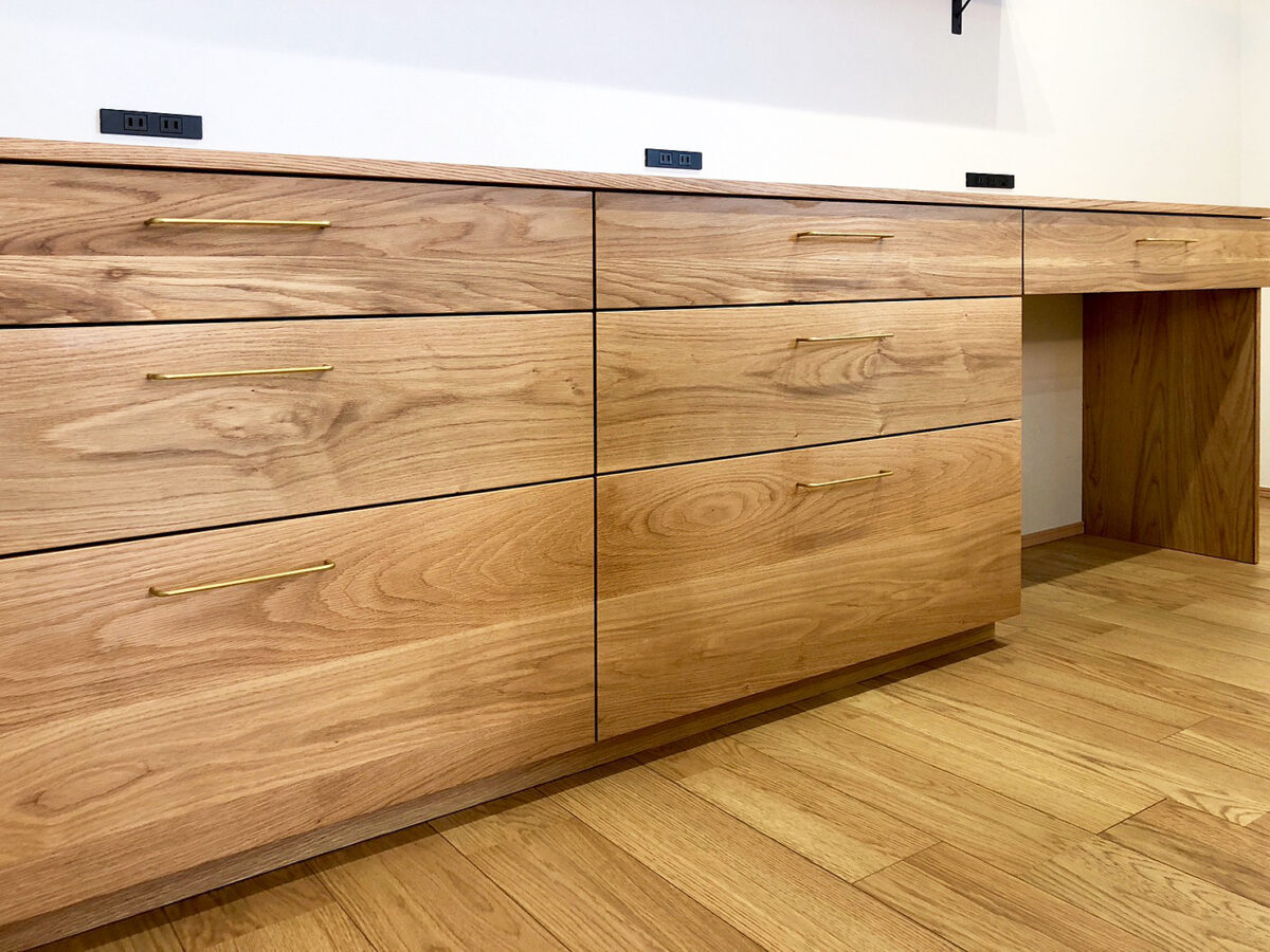 オーダー家具・オークのカップボード/関西・兵庫