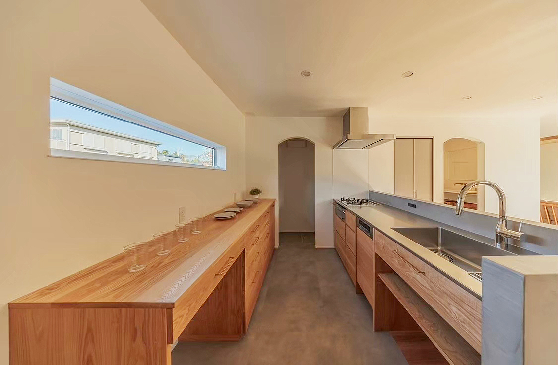 オーダー家具・タモのカップボード/関東・茨城